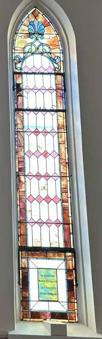 A beautiful design on glass at a church